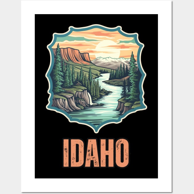 Idaho State USA Wall Art by Mary_Momerwids